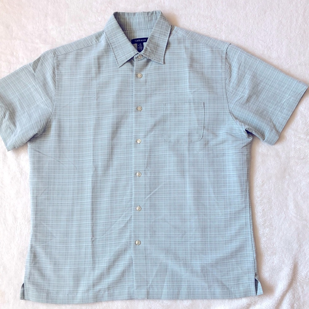 Van-Heusen Lg, no tuck, Blend Rayon/polyester